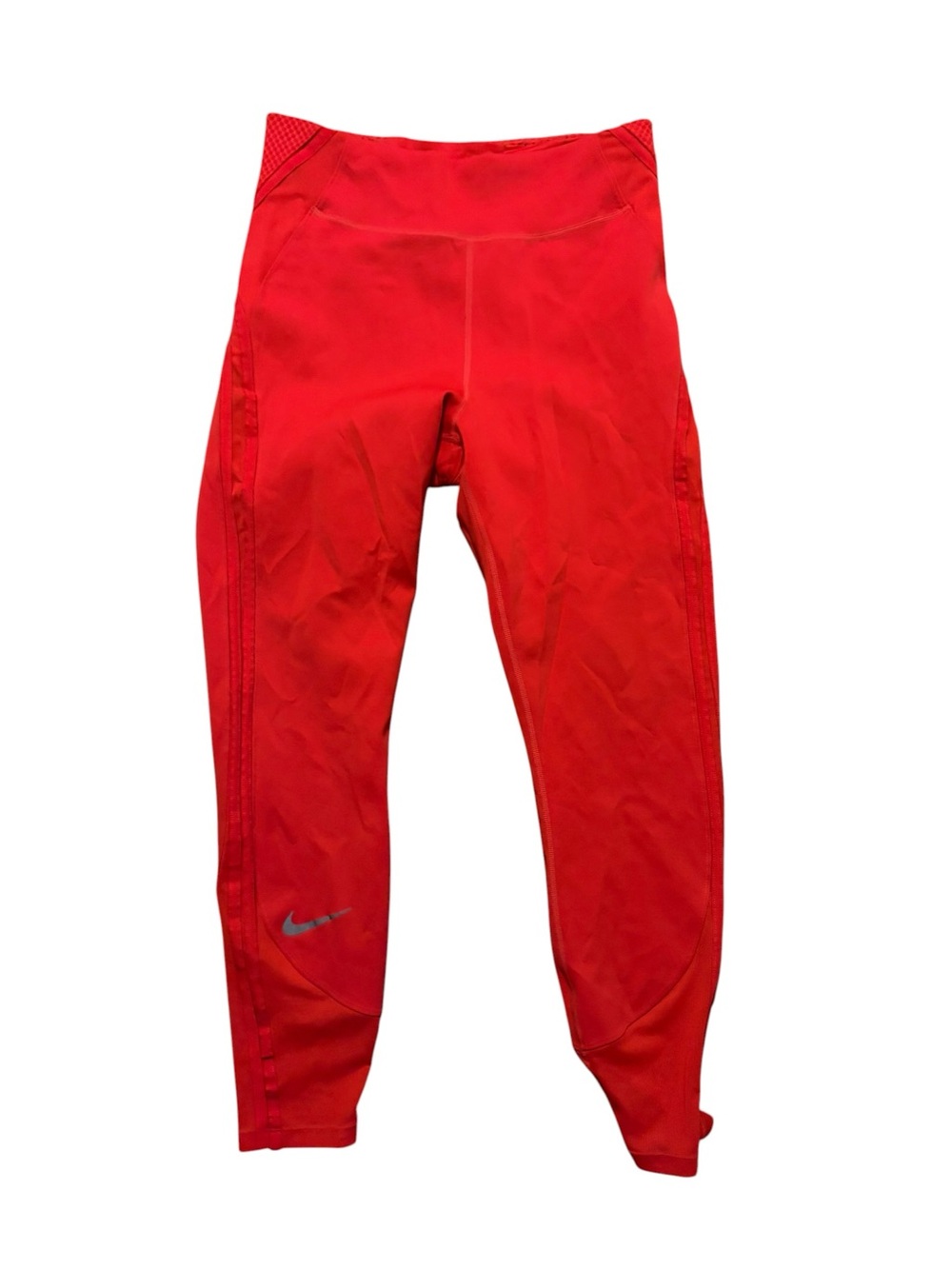 Nike Red Active Leggings with White Swoosh